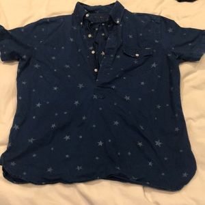 Ralph Lauren stars half button down shirt